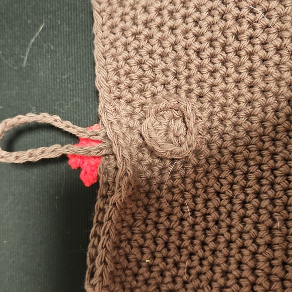 Brown Crochet Chicken E-reader Sleeve - Picture 4 of 6